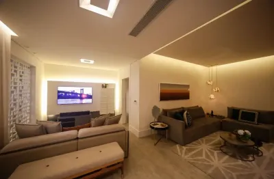 Maravilhoso apartamento no omni residence 133 m² 3 suítes finamente mobiliado equipado e decorado