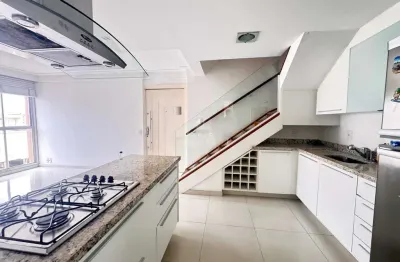 Luxuosa cobertura duplex em higienópolis - sp  2 quartos, 1 suíte, 4 salas, 4 banheiros, 2 vagas  145m²  churrasqueira, hidro, piscina, quadra  confira!