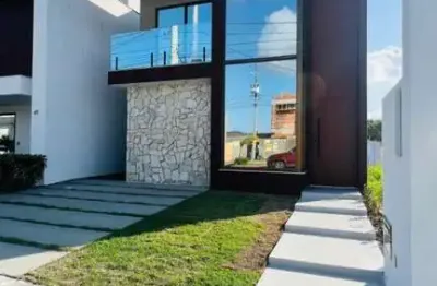 Casa Duplex / Nova para Venda em Camaçari, Vila de Abrantes (Abrantes), 4 dormitórios, 4 suítes, 5 banheiros, 2 vagas