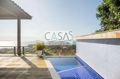 Ótima casa 5 quartos vista deslumbrante para o mar de joao fernandes armação de búzios