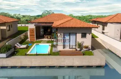 Linda casa linear 4 quartos decorada e mobiliada frente canal da marina armação de búzios