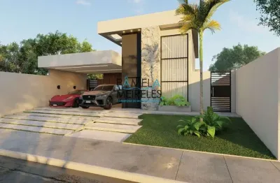 Linda casa 4 quartos em construção em condomínio alphaville cabo frio