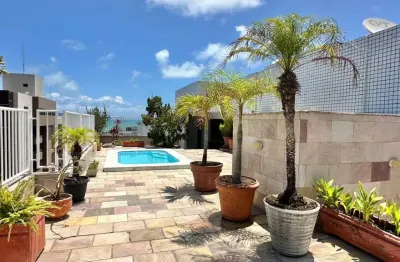 Cobertura linear em joão pessoa - 04 suítes + dce e área de lazer privativa a 450m da orla de tambaú