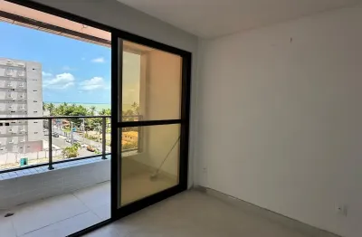 Apartamento com 02 quartos e vista para o mar, a poucos passos da praia de ponta de campina, na grande joão pessoa