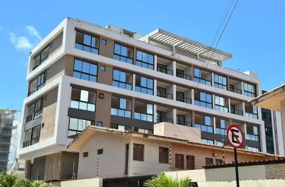 Flat à venda, quarto e sala separados e vista para o mar, a poucos passos da praia de ponta de campina, na grande joão pessoa
