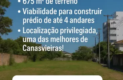Terreno a venda em canasvieiras, ideal para construir prédio