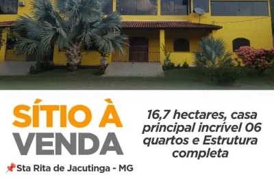 Chácara / sítio com 6 quartos à venda no Centro, Santa Rita de Jacutinga 