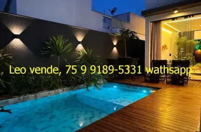Casa papagaio, 4|4 c 3  suítes  closet, piscina, goumert