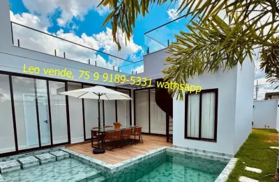 Linda casa no alphaville, 3 suítes, piscina, mobiliada