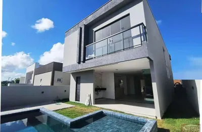 Casa em condomínio fechado com 4 quartos à venda na Rua Sucupió, 151, Abrantes, Camaçari
