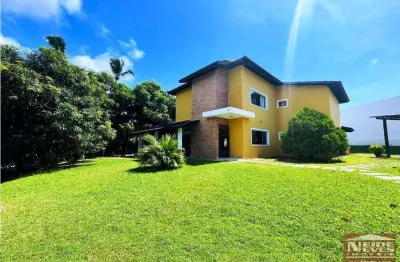 Casa em condomínio fechado com 5 quartos à venda na Rodovia Ba-099, 14, Praia de Busca Vida, Camaçari