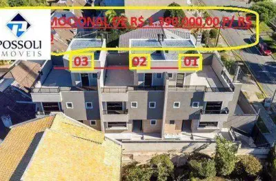Sobrado com 3 dormitórios à venda, 294 m² por r$ 1.297.000,00 - são lourenço - curitiba/pr