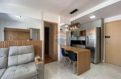 Apartamento 2 quartos mobiliado para locação com lazer no rooftop  - centro juiz de fora - mg