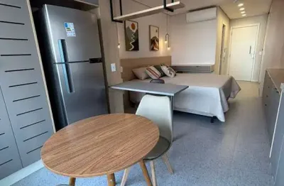 Aconchegante studio para locação em brooklin com 1 quarto, sendo 1 suíte, 32m²