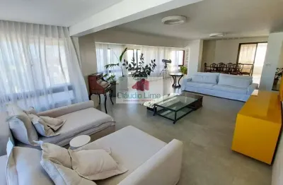 Amplo apartamento 4 suítes no jardim apipema para locação!
