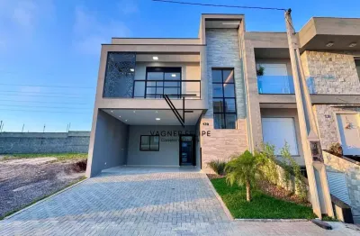 Sobrado 03 dormitórios (suíte) - 140,80m² construídos - costeira.