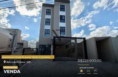 Apartamento Studio 01 quarto - 36,00 m² privativos - Bom Jesus.