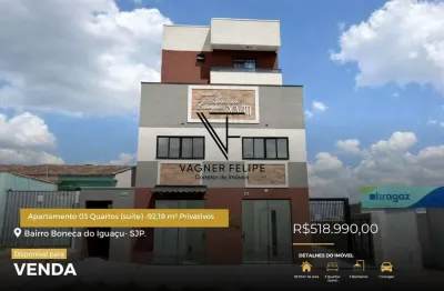 Apartamento 03 Quartos (suíte) -92,19 m² Privativos – Boneca do Iguaçu