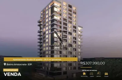 Apartamento Studio 01 quarto - 25,11 m² privativos -  Aristocrata