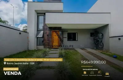 Casa em condominio com 3 dormitórios (Suíte) à venda,  139m² por R$ 649.990,00 - Jardim Itália - São José dos Pinhais/PR