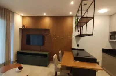 Apartamento mobiliado para locação no edifício le monde, jardim botânico, zona sul de ribeirão preto