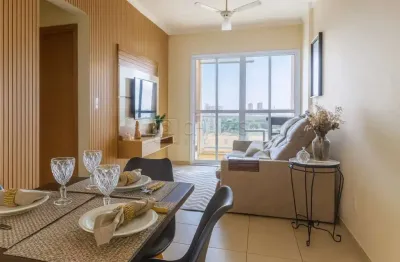 Apartamento mobiliado de 1 quarto para alugar no edifício mirante do golfe, 45,66 m², bairro nova aliança, zona sul de ribeirão preto