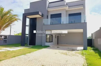 Casa a venda em condomínio alphaville nova esplanada com 4 suítes