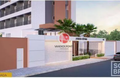 Studio com 1 dormitório à venda, 30 m² - fátima - fortaleza/ce