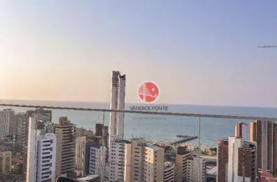 Apartamento com 4 dormitórios à venda, 231 m² por r$ 3.700.000,00 - meireles - fortaleza/ce