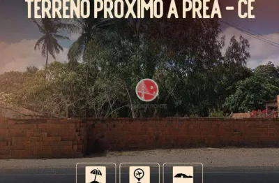 Terreno à venda, 525 m² por r$ 120.000,00 - praia do prea - cruz/ce