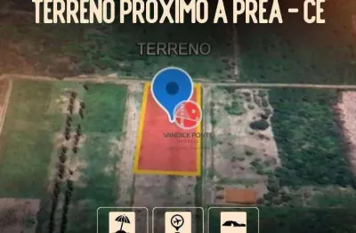 Terreno à venda, 3300 m² por r$ 250.000,00 - praia do prea - cruz/ce