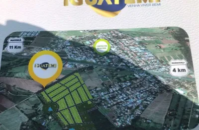 Terreno residencial c/ 300m2  no distrito de iguatemi *15mm de maringá*