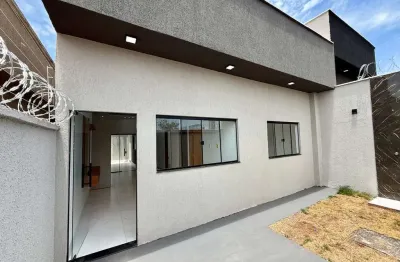 Casa nova 3 quartos com suíte e área gourmet – santa fé 1 | goiânia