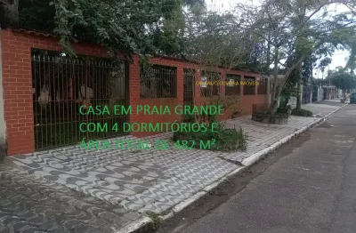 Casa com 4 quartos à venda na Rua Amâncio Mazzaropi, Solemar, Praia Grande