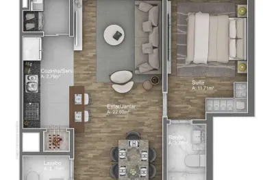 Apartamento com 2 quartos à venda no Avenida Central, Gramado 