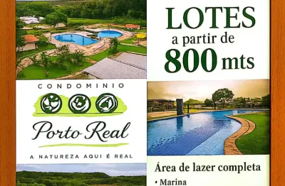 Terrenos à venda no condomínio porto real – tarumã (acesso pela av. do cetur)