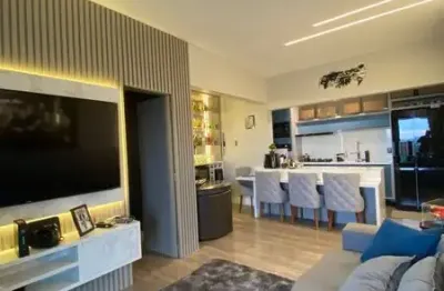 Cond. Acquarelle – Vista para rio, 3 quartos (um dos quartos é closet), varanda com churrasqueira...