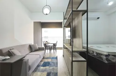Studio residencial para aluguel mobiliado com 30 metros quadrados e varanda no jardim américa são paulo - sp