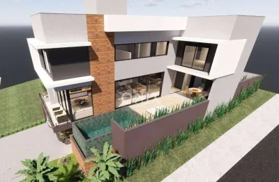 Casa de condomínio para venda em cézar de souza de 285.00m² com 3 quartos, 3 suites e 4 garagens