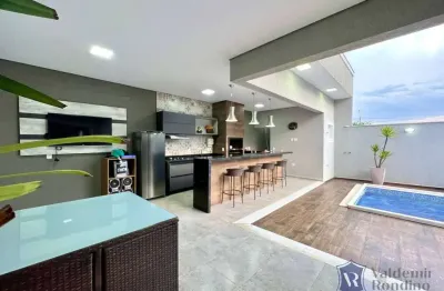 Casa para venda em residencial villa do bosque de 259.00m² com 4 quartos, 3 suites e 4 garagens