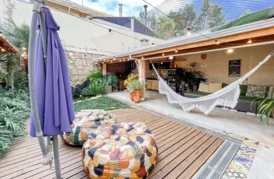 Casa de condomínio para venda em chácaras saudáveis e encantadoras de 171.00m² com 3 quartos, 1 suite e 4 garagens