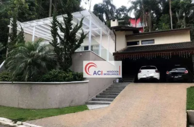 Casa de condomínio para venda e aluguel em granja viana de 432.00m² com 3 quartos, 3 suites e 4 garagens