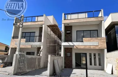 Sobrado para venda em matinhos de 260.00m² com 3 quartos, 1 suite e 2 garagens
