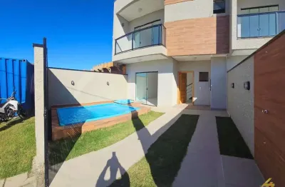 Sobrado para venda em guaratuba de 121.00m² com 3 quartos, 2 suites e 2 garagens