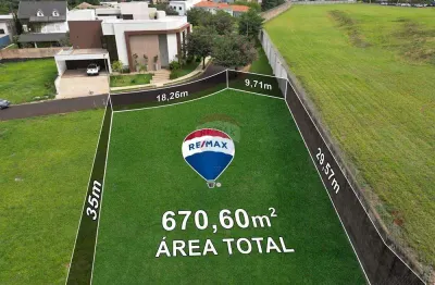 Terreno para venda em condomínio veneza de 670.60m²