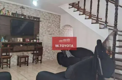 Sobrado para venda em jardim são roberto de 243.00m² com 3 quartos, 1 suite e 2 garagens