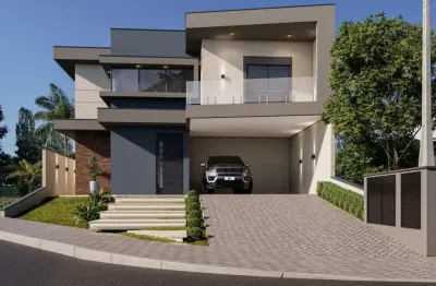 Casa para venda em cézar de souza de 203.00m² com 3 quartos, 3 suites e 4 garagens