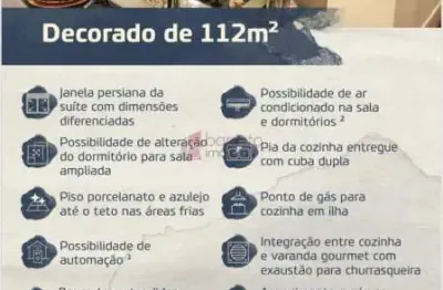 Apartamento para venda em portal do paraíso ii de 112.00m² com 3 quartos, 1 suite e 2 garagens