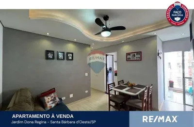 Apartamento para venda em jardim dona regina de 60.00m² com 3 quartos e 1 garagem