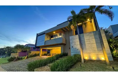 Casa de condomínio para venda em residencial e empresarial alphaville de 390.00m² com 4 quartos, 3 suites e 6 garagens